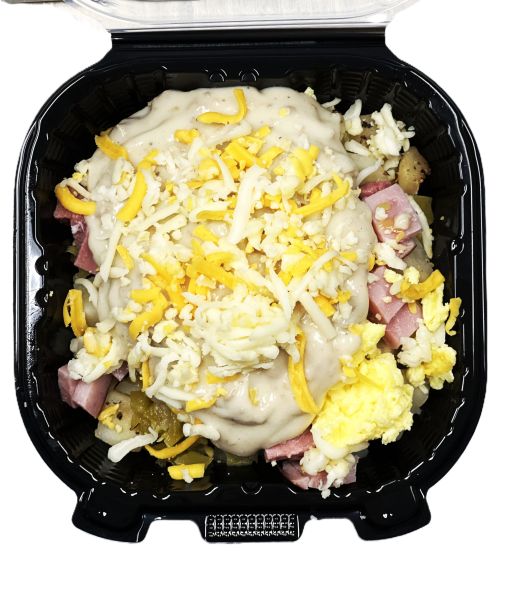 Avc Gourmet Ham Breakfast Bowl with Sausage Gravy and Cheddar