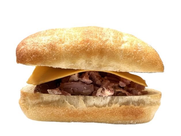Avc Gourmet BBQ Pulled Pork on a Ciabatta Roll