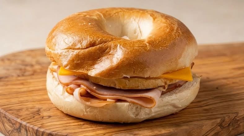 Avc Gourmet Ham,Egg and Cheese Breakfast Bagel