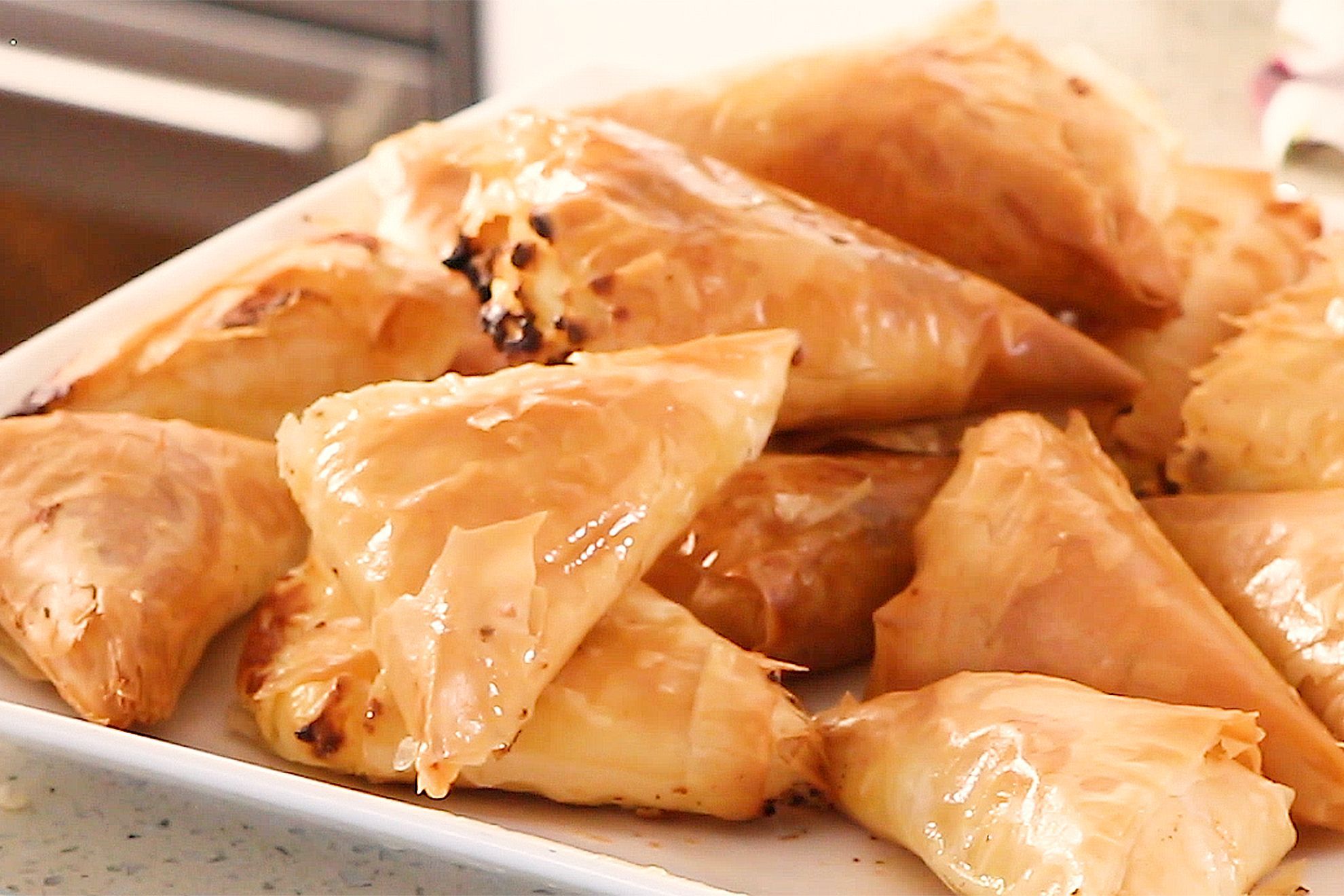 Goat Cheese and Honey Phyllo