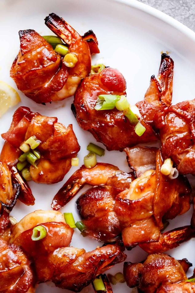 BBQ Bacon Wrapped Shrimp