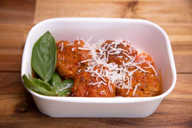 Chicken Meatballs In Tomato Sugo