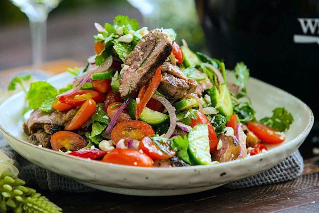 Warm Thai beef Salad Tray