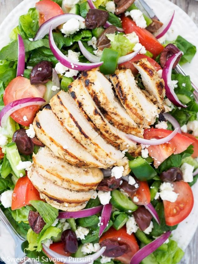 Mediterranean Chicken Salad Tray