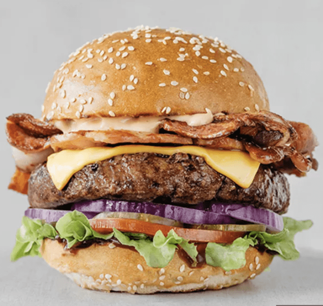 American beef burger
