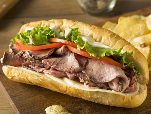 Rare Roast Beef Long Roll