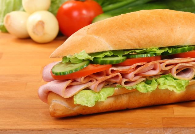 Double Smoked Ham Salad Long Roll