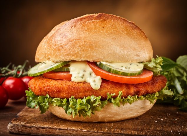 Chicken Schnitzel Long roll
