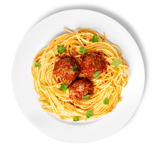 Spaghettti Pork & Beef Meatballs