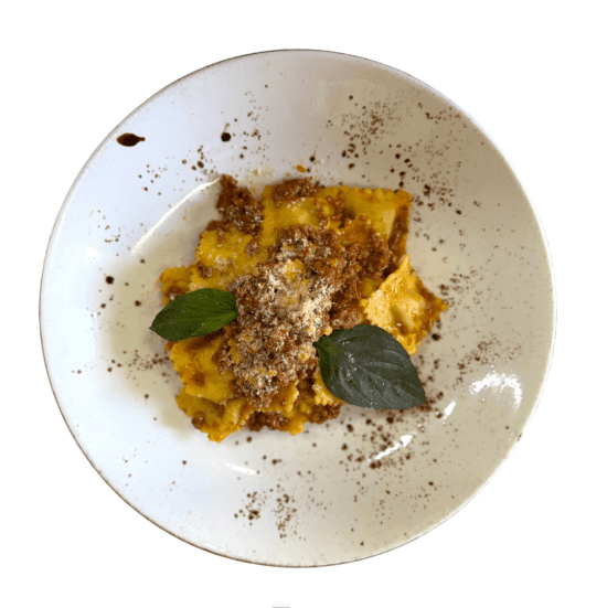 Beef Ravioli In Bolognese Sauce