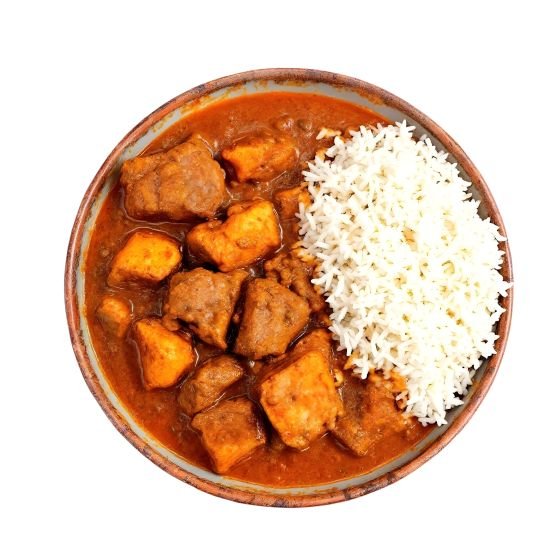 Indian Style Beef Curry with Rice