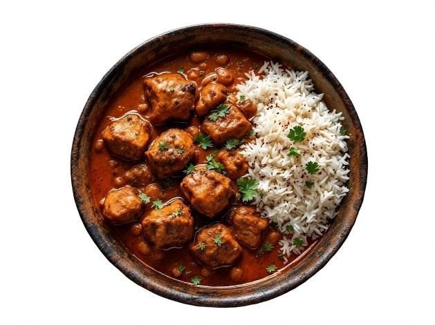 Indian Style Lamb Curry  With Rice (TRAY - serves 10 pax)