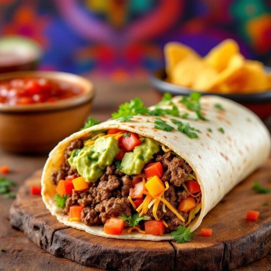 Ground Beef Burrito