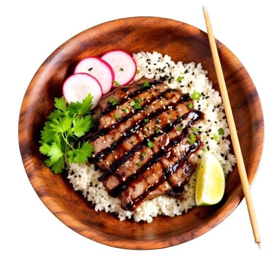 Teriyaki Beef Japanese Rice Bowl (GF)