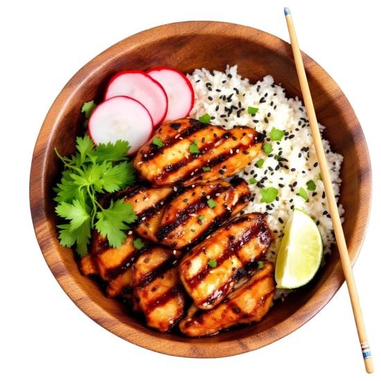 Teriyaki Chicken Japanese Rice Bowl (GF)