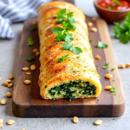 Spinach& Ricotta  Roll w' chips