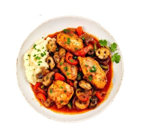 Chicken Cacciatore & Potato Mash