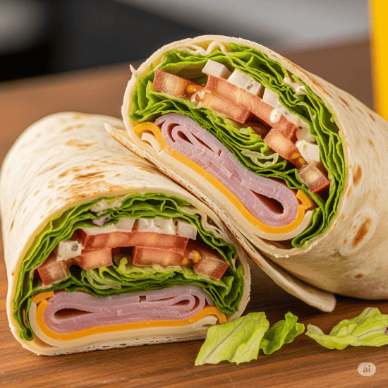 Smoked Ham & Salad Wrap