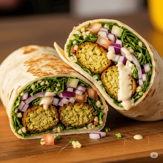 Falafel & Tabouli Wrap