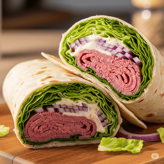 Roast Beef & Salad wrap