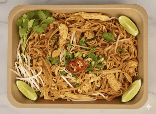 Pad Thai noodles (Tray)