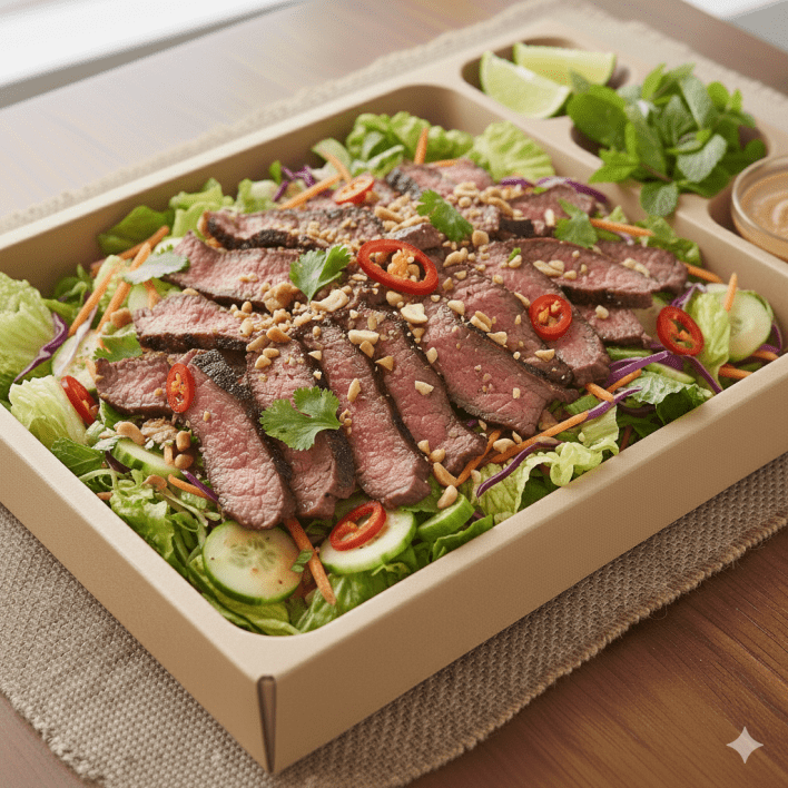 Warm Thai beef Salad Tray
