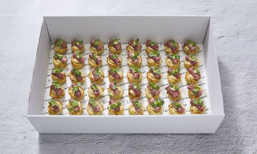 Beef Blini with Dijon