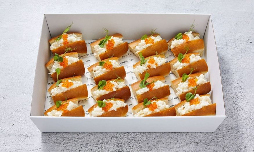 Brioche Rolls with Moreton Bay Bug & Yarra Valley Salmon Pearls
