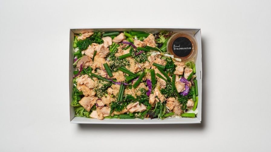 Poached Salmon Salad