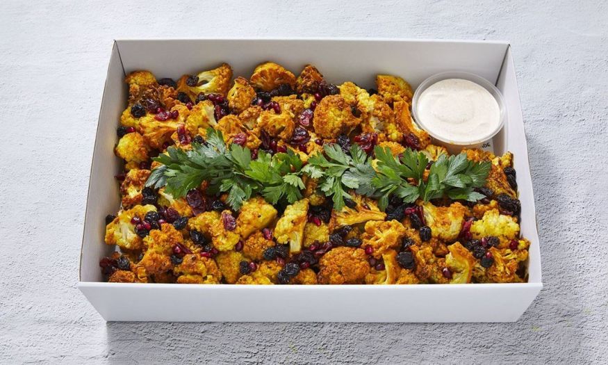 Turmeric Cauliflower Salad with Tahini Yoghurt