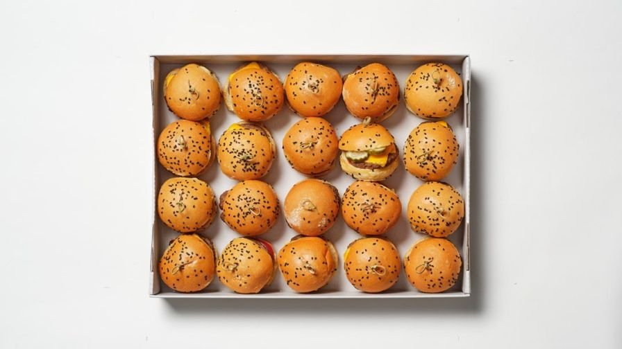 Warm American Cheeseburger Sliders - 20 pieces