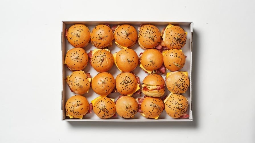 Warm Bacon & Egg Sliders - 20 pieces