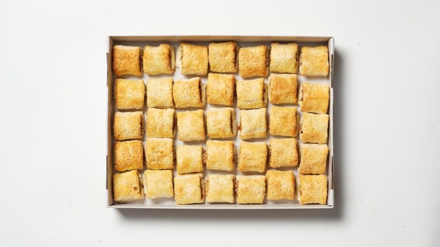 Warm Beef Sausage Rolls - 35 pieces