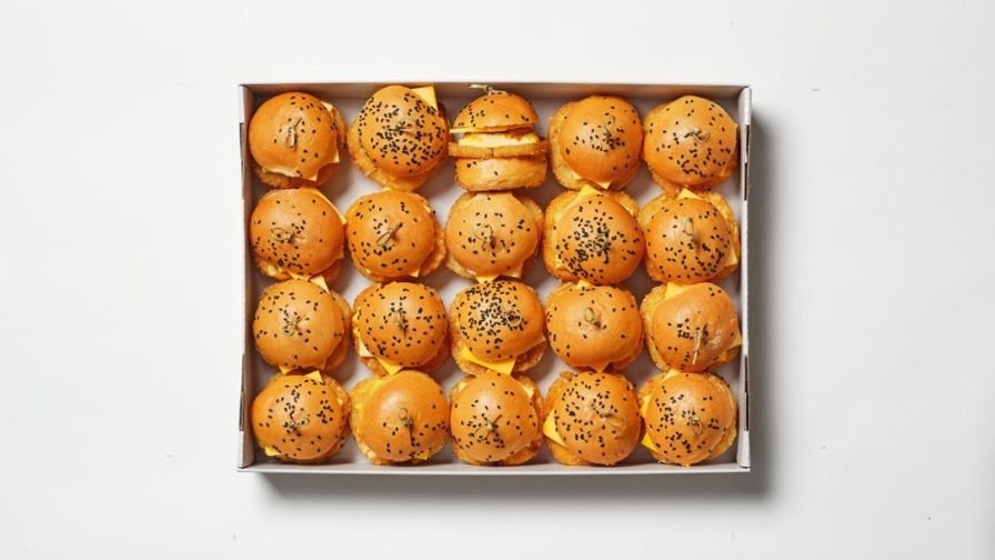 Warm Hash Brown & Egg Sliders - 20 pieces