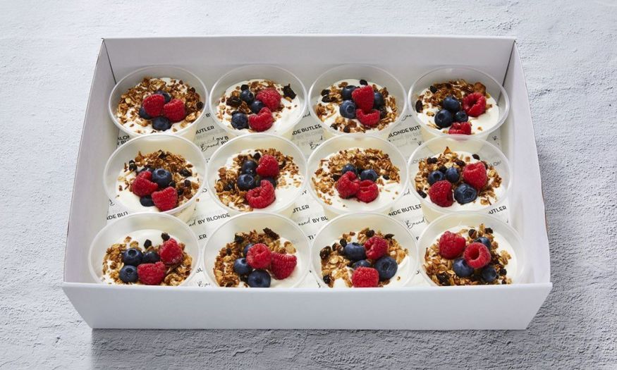 Yoghurt Pots with Berries & Granola