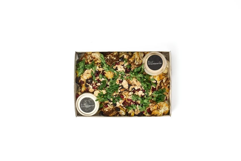 Turmeric Cauliflower Salad with Tahini Yoghurt