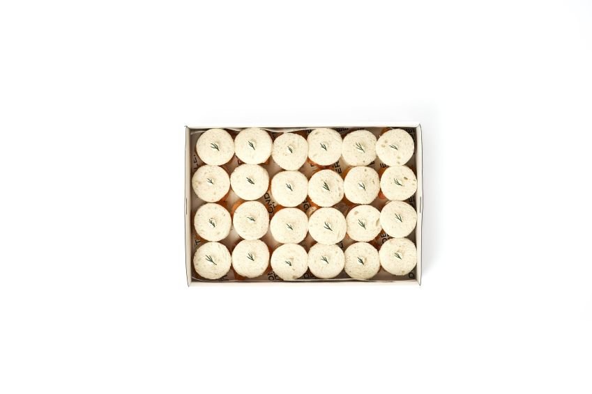 Smoked Salmon & Dill Circle Sandwiches