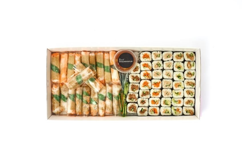 Sushi & Rice Paper Roll Combo Box - 58pc