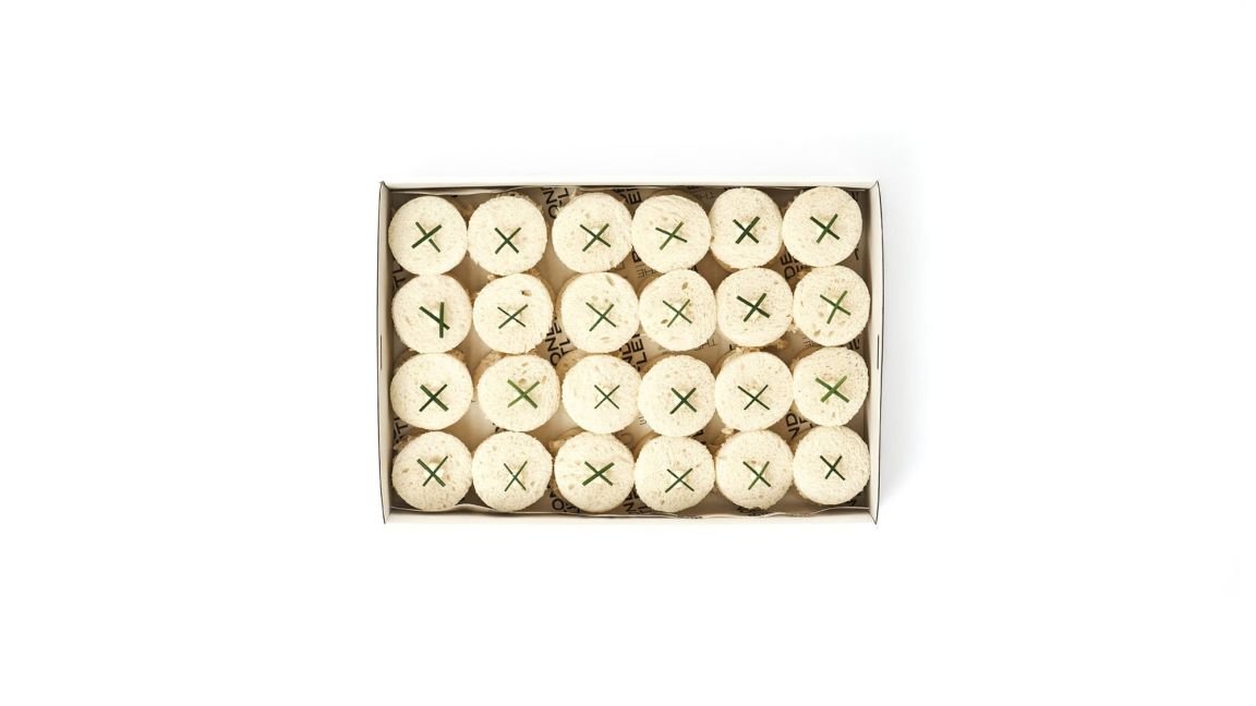Chicken & Chive Circle Sandwiches