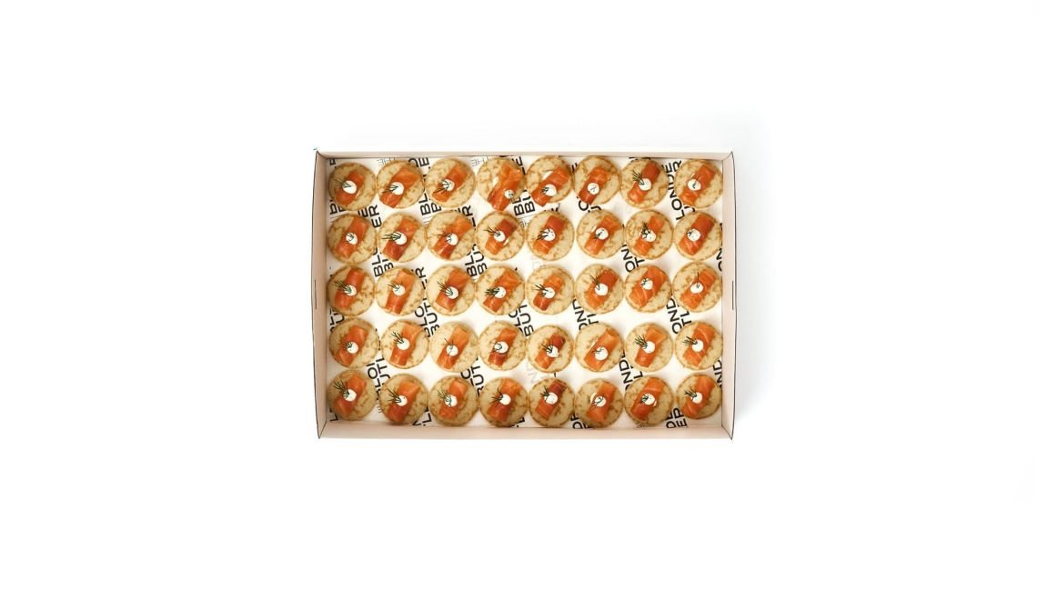 Smoked Salmon Blini with Dill & Cream Cheese