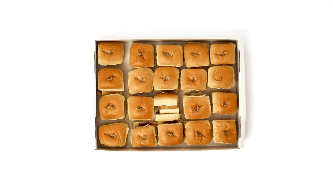 Warm Hash Brown & Egg Sliders - 20 pieces