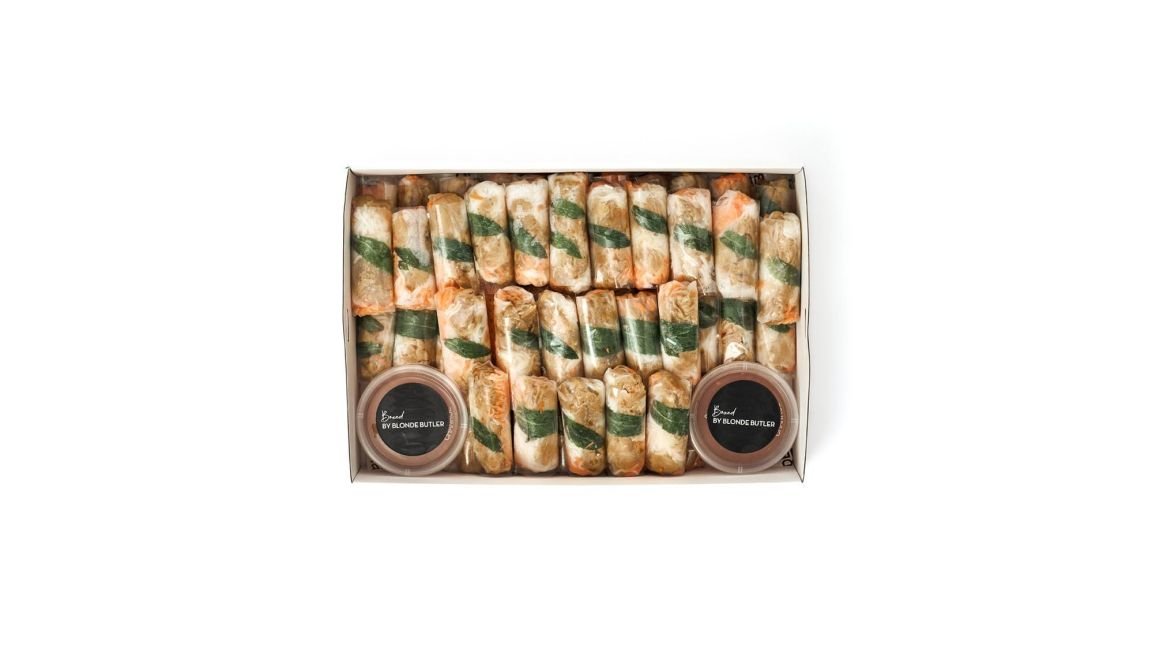 Cocktail Chicken Rice Paper Rolls