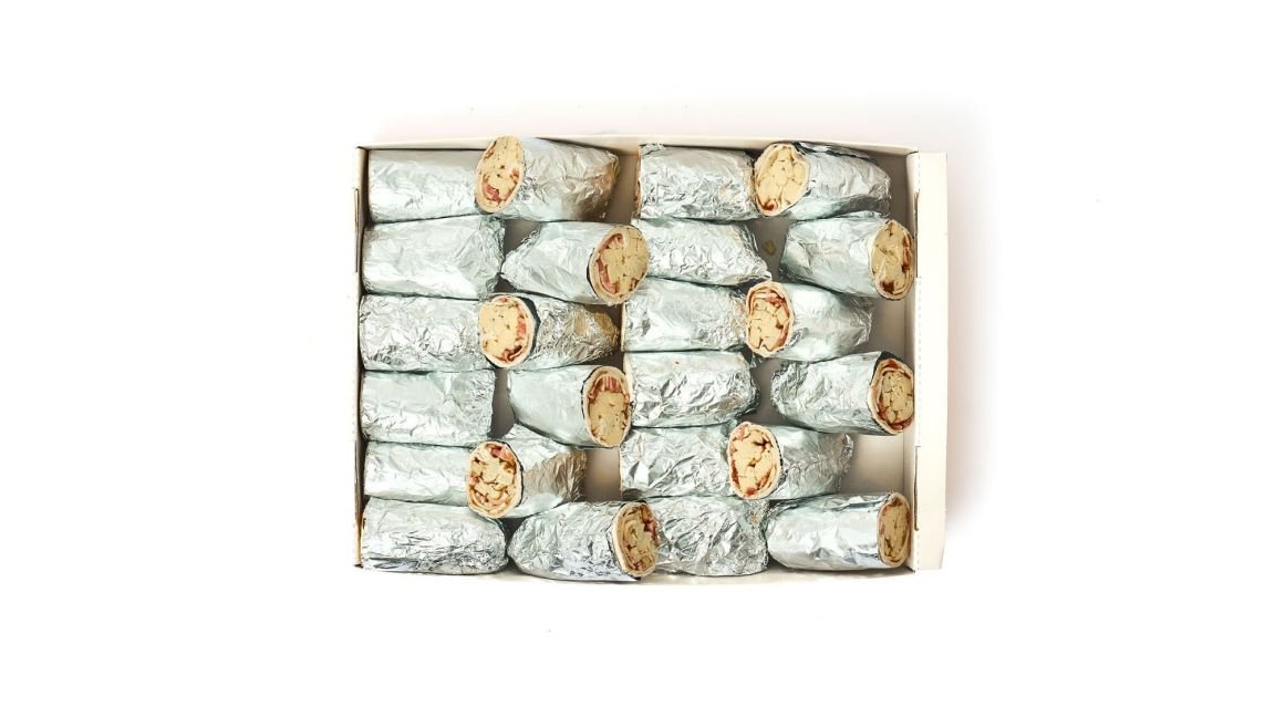 Warm Breakfast Burritos - 24 Pieces