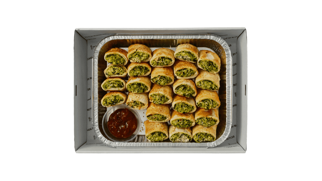 CHRISTMAS SPINACH & CHEESE ROLLS