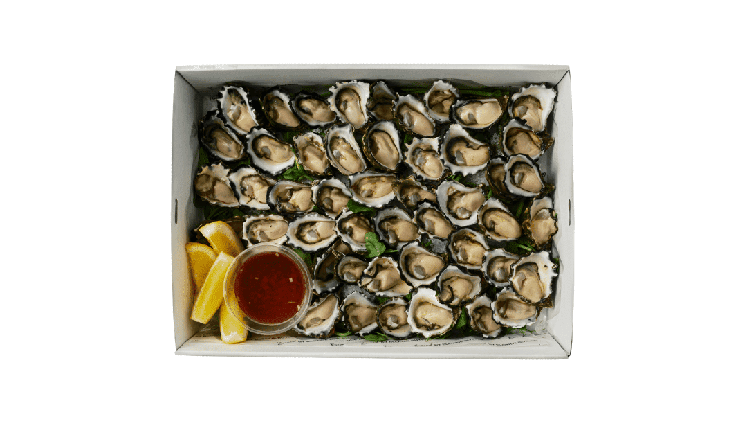 CHRISTMAS FRESHLY SHUCKED OYSTERS