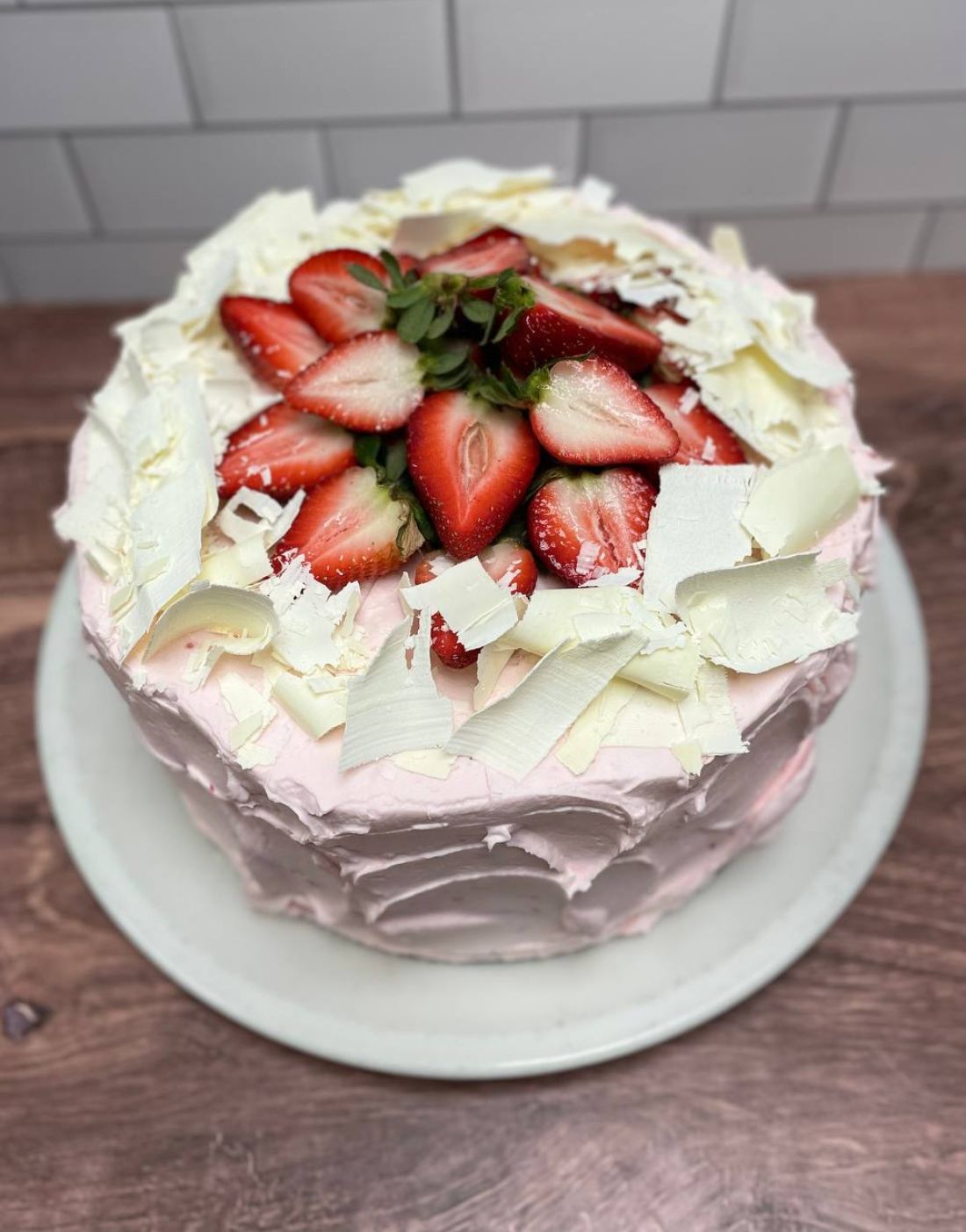 White Chocolate Berry Cake