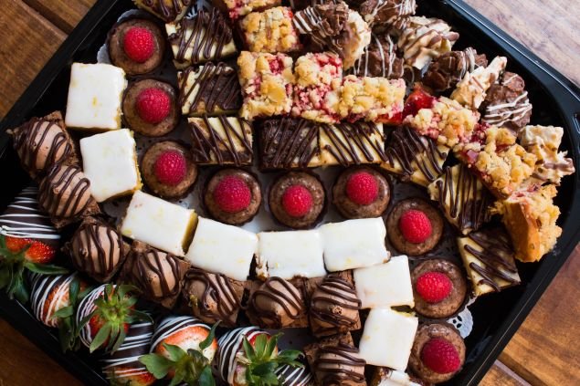 tray platter dessert catering