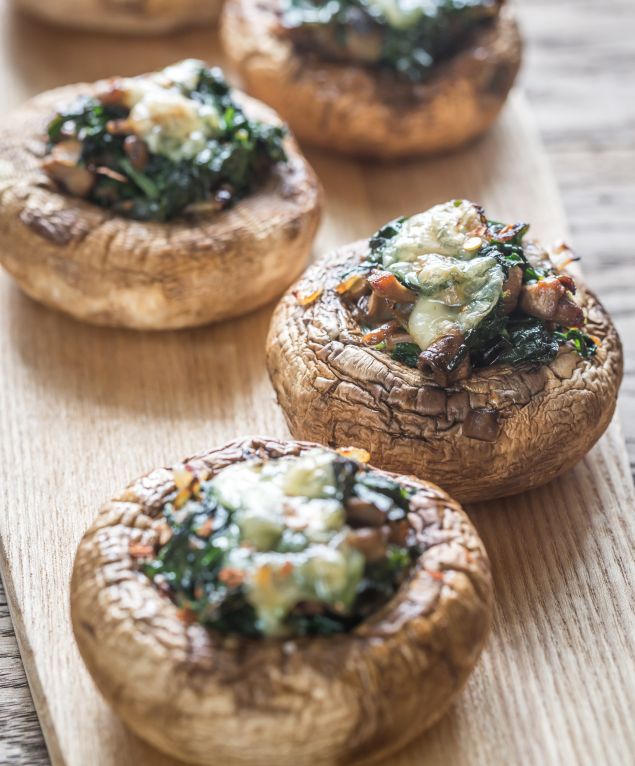 Creamy Spinach Artichoke Stuffed Mushroom