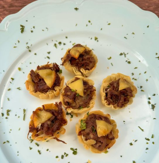 Short Rib Phyllo Tart