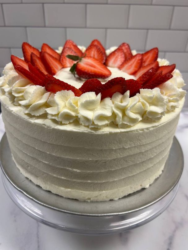 Strawberries & Cream Cake